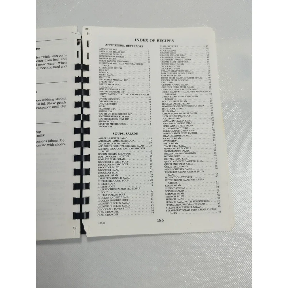 Windsor Meadows‎ Relief Society 1st 2nd Wards Cookbook LDS Mormon Spiral 2003